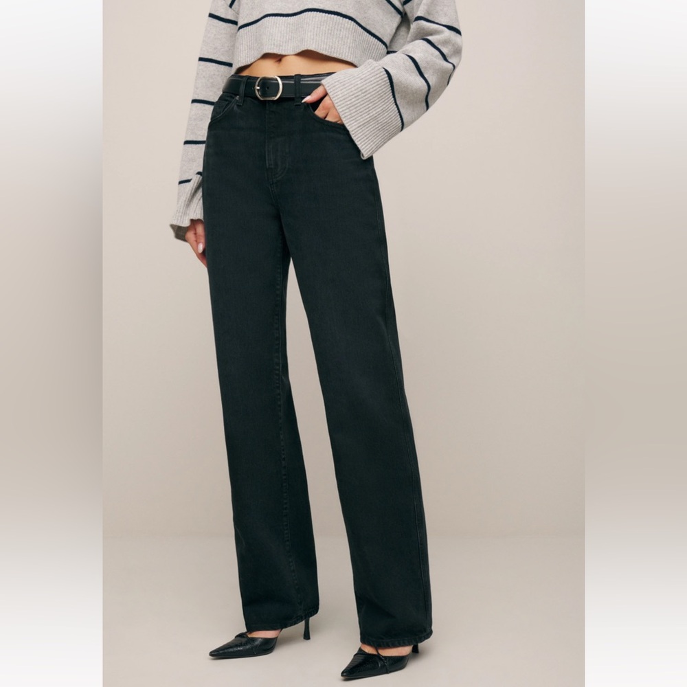 Reformation Val 90’s mid rise straight jeans